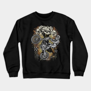 SKULL BIKER Crewneck Sweatshirt